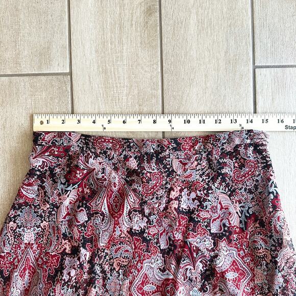 VTG Y2K Charter Club 100% Silk Midi Skirt Size 8P Fairy Grunge Whimsy Romantic - Picture 4 of 5